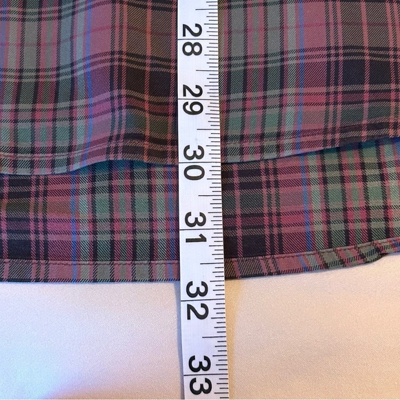 Orvis Men’s L Green And Purple Plaid Button Down Shirt 100% Cotton Long Sleeve - Picture 6 of 8